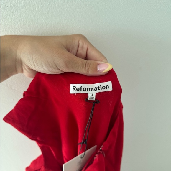 REFORMATION NWT Rosalynn Red Dress 4 - Picture 12 of 12